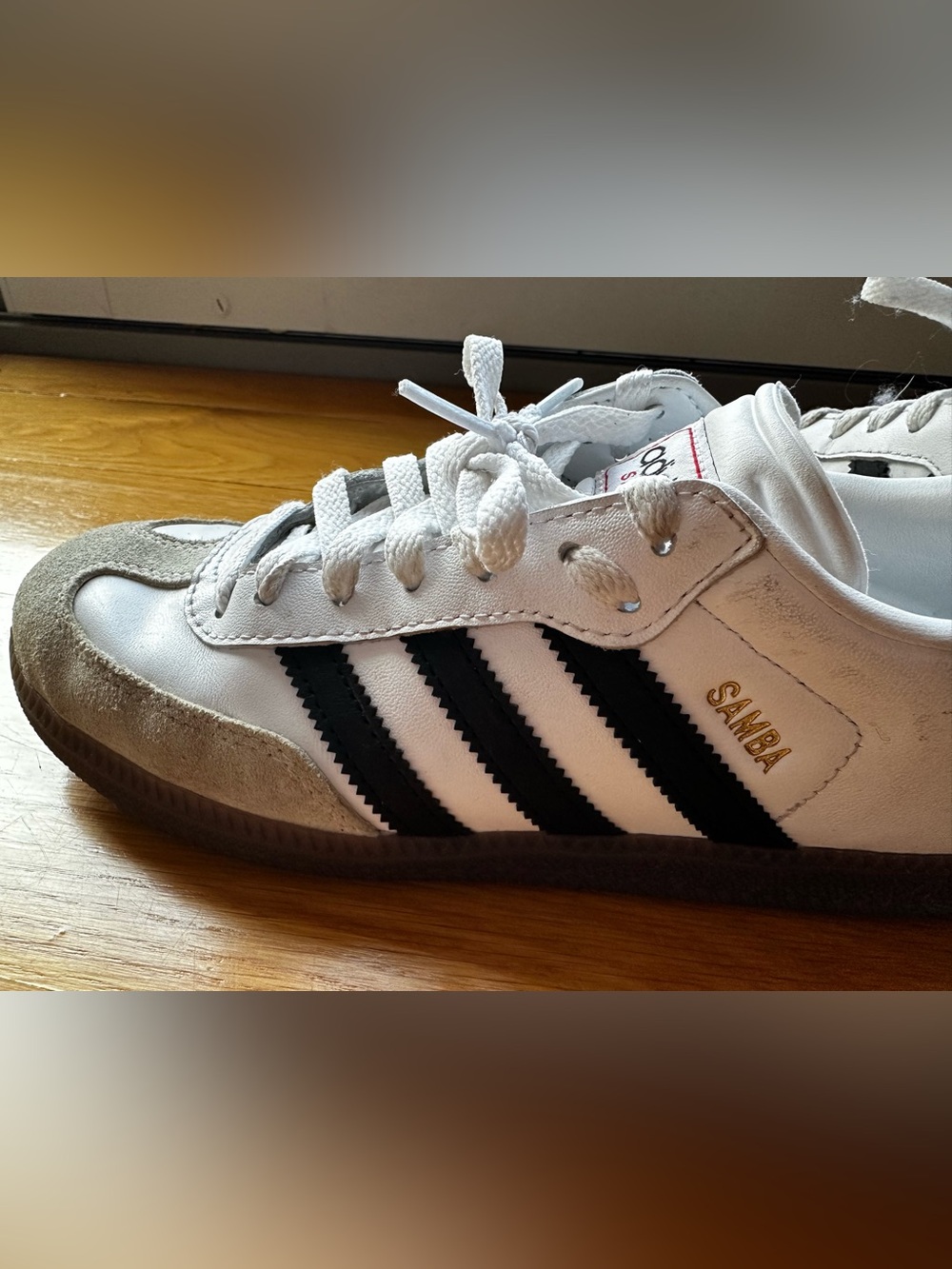 adidas Samba Sneakers White with Black Stripes